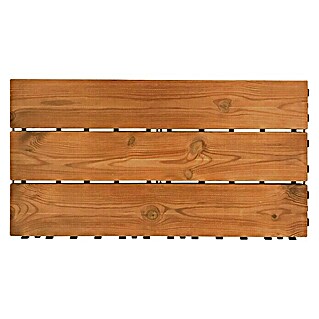 Loseta de madera con sistema click Smartdeck (Pino, Estructurado, 60 x 30 x 2,5 cm, 1 ud.)