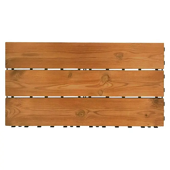 Klickfliese Smartdeck - Kiefer, 60 x 30 x 2,5 cm, Naturbraun, 1 Stk. - Holzfliese für den Außenbereich, ideal für Terrasse oder Balkon, mit warmer Holzmaserung für eine natürliche Optik.