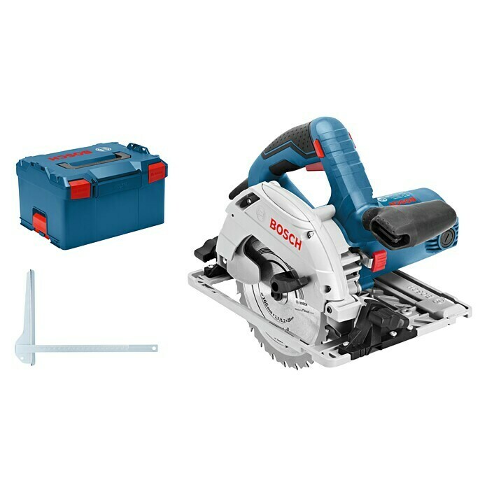 Bosch Professional Handkreissäge GKS 55+ GCE1.350 W, Leerlaufdrehzahl: 2.100 U/min - 4.700 U/min Diagonal View