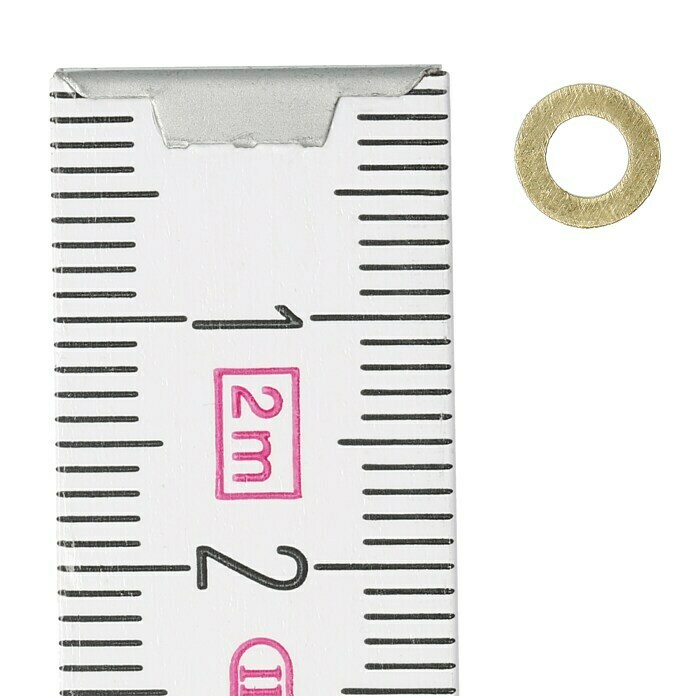 Stabilit Unterlegscheibe (Innendurchmesser: 3,2 mm, Außendurchmesser: 7 mm, Messing, Blank, 26 Stk.)