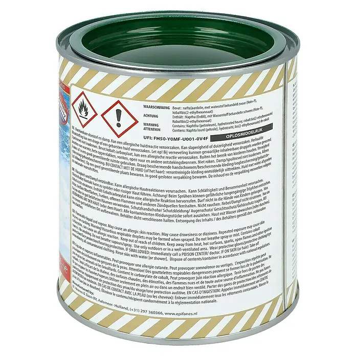 Epifanes Yachtlack Mono-Urethan - Dunkelgrün 3172, 750 ml - Dose Epifanes-Farbe. Flüssigkeit und Dampf entzündbar, kann allergische Reaktionen, Schläfrigkeit und Benommenheit verursachen.