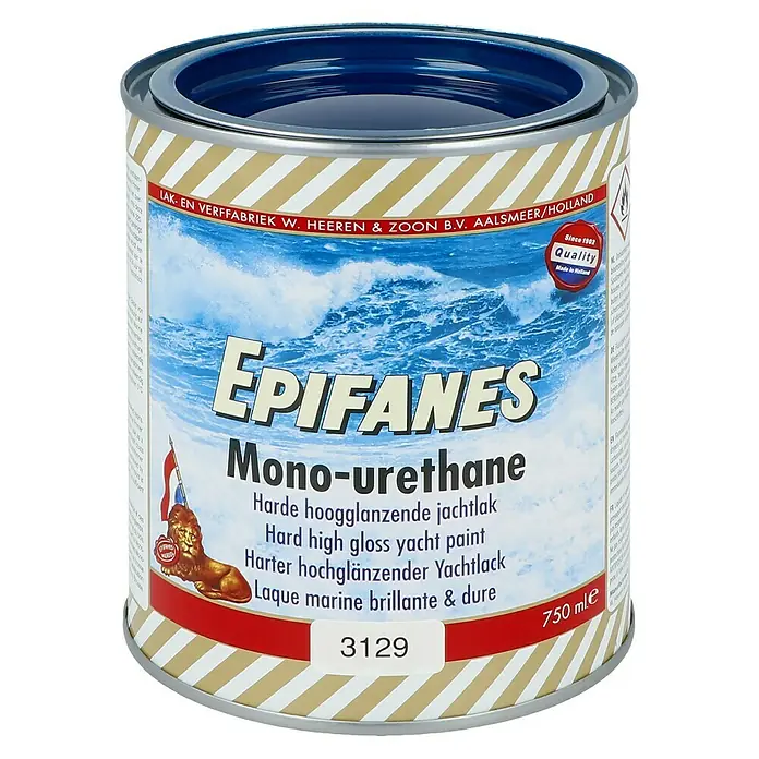 Epifanes Yachtlack Mono-Urethan - Dunkelblau 3129, 750 ml - Dose Epifanes Mono-Urethan Yachtlack. Hochglänzender Lack für Boote, ideal für den Einsatz im maritimen Bereich. Qualitätsprodukt aus Holland.