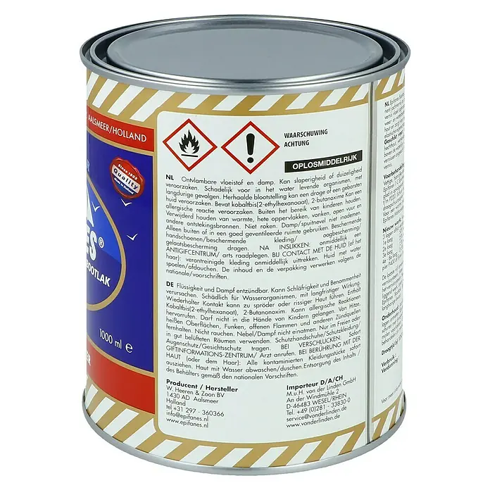 Epifanes Klarlack - 1 l - Farbdose mit Epifanes Bootslack, einer hochwertigen Beschichtung zum Schutz und zur Veredelung von Booten und Yachten.