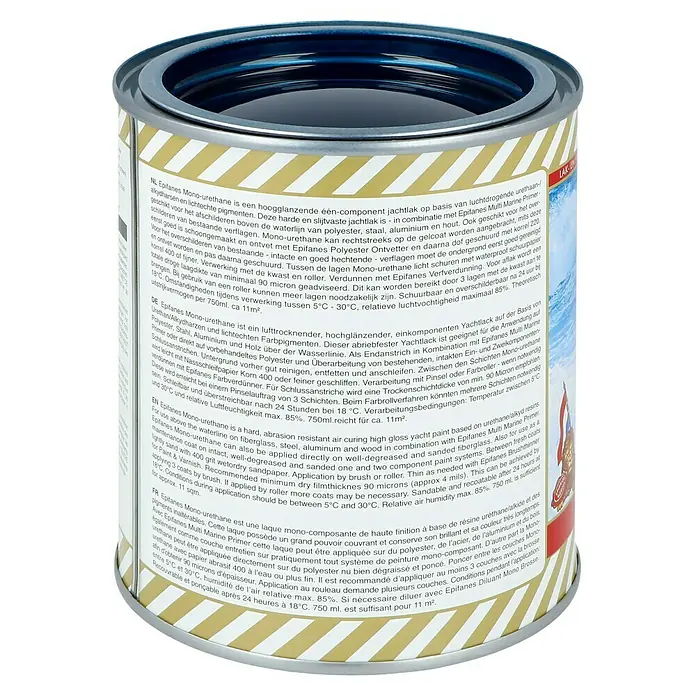 Epifanes Yachtlack Mono-Urethan - Ozeanblau 3210, 750 ml - Epifanes Mono-Urethan Lackdose.