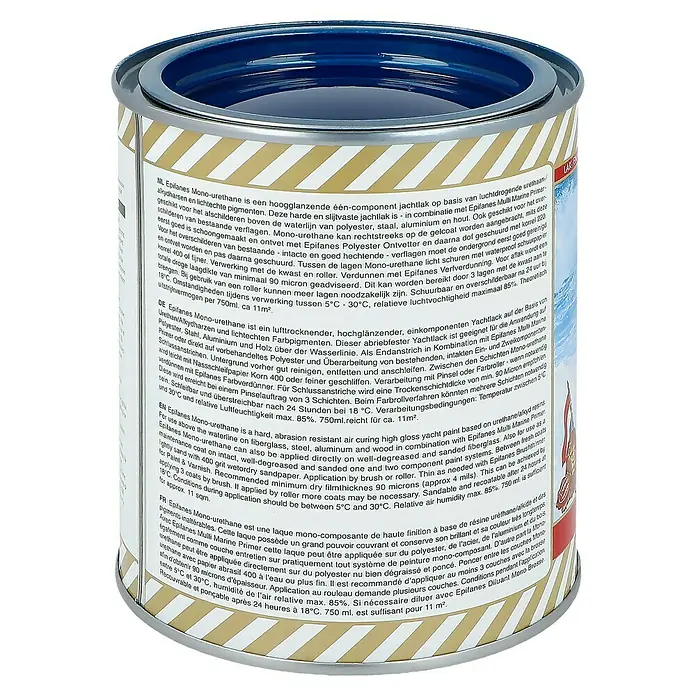 Epifanes Yachtlack Mono-Urethan - Dunkelblau 3129, 750 ml - Epifanes Mono-Urethan Lackdose.