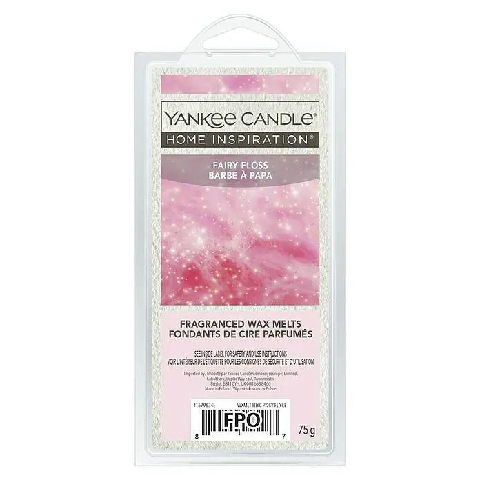 Yankee Candle Home Inspirations Duftwachs - Fairy Floss, 75 g - Yankee Candle Home Inspiration Duftwachs Fairy Floss mit dem Duft von Zuckerwatte für ein angenehmes Ambiente.