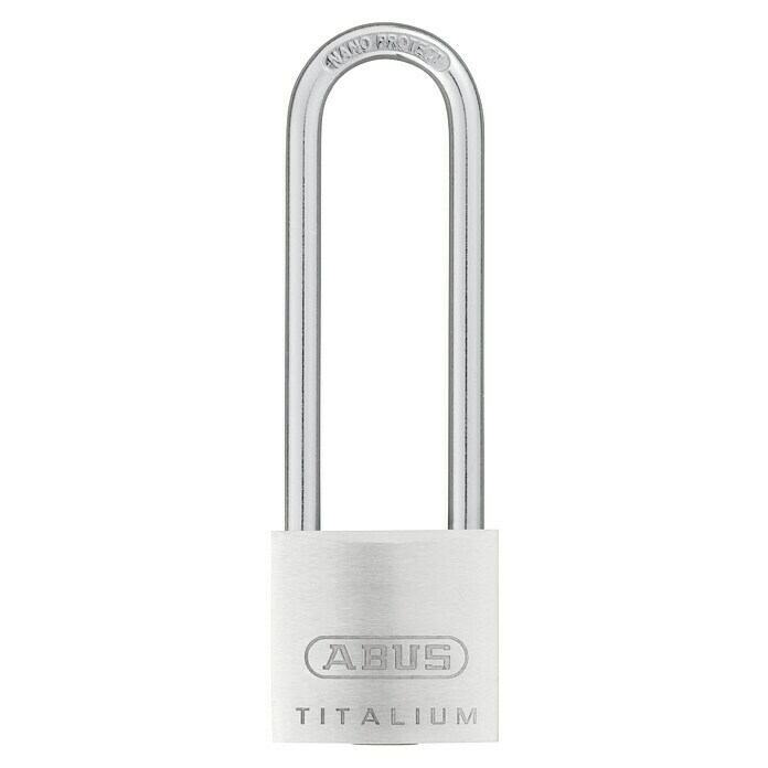 Abus Vorhängeschloss Titalium 64TI/30 HB60 GleichschließendB x H: 30 x 93 mm, Bügelstärke: 5 mm, Titalium-Spezialaluminium Front View