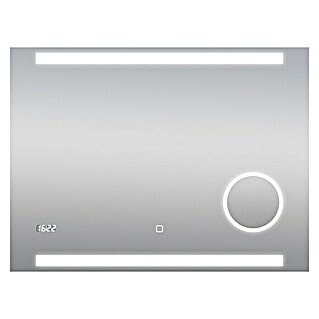 DSK Lichtspiegel Silver Rey (80 x 60 cm, Silber, Leuchtmittel)