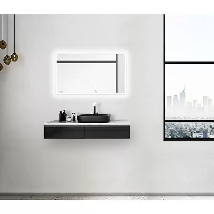 DSK Lichtspiegel Silver Luna - 120 x 70 cm - Stimmungsaufnahme