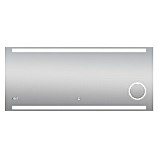 DSK Lichtspiegel Silver Rey (140 x 60 cm, Silber, Leuchtmittel)