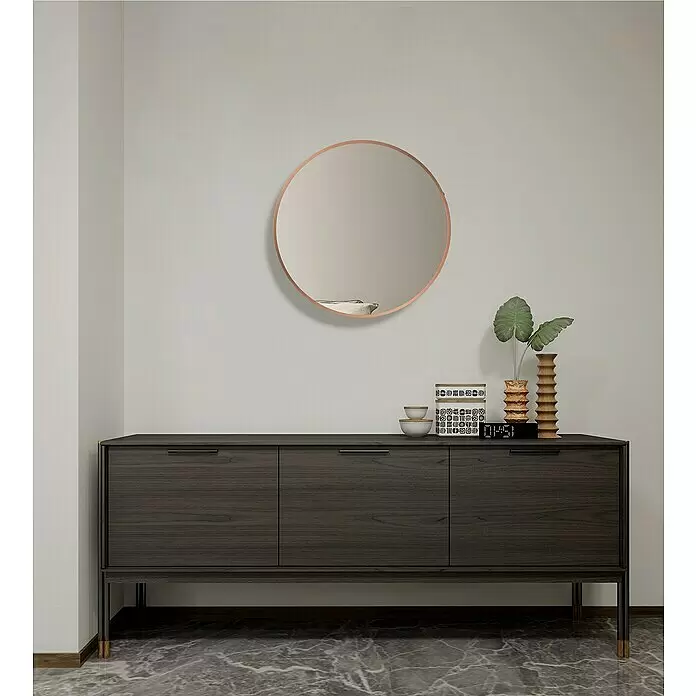 DSK Wandspiegel Copper Excellent - 60 x 60 cm, Durchmesser: 60 cm, Kupfer - Stimmungsaufnahme