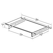 Palram – Canopia Pultvordach Bremen (150 x 93,5 x 18,7 cm, Anthrazitgrau) | BAUHAUS