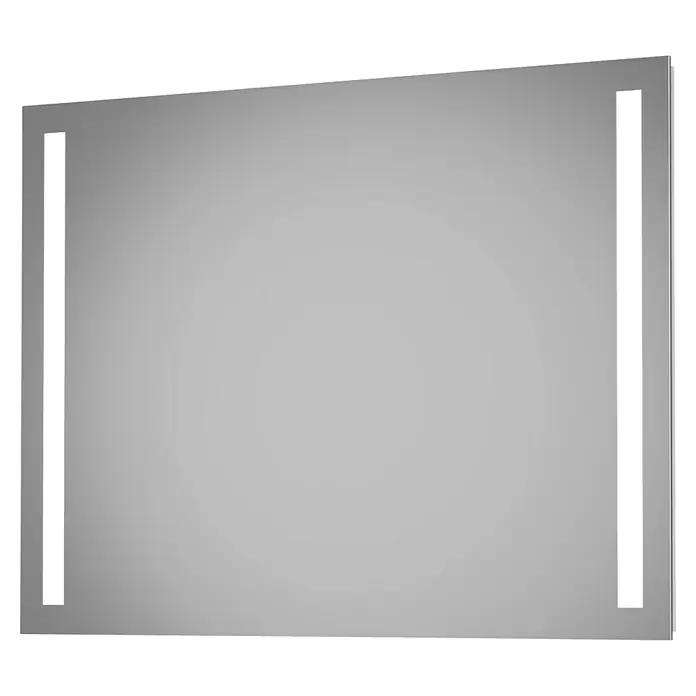 DSK Lichtspiegel Silver Dream - 100 x 70 cm - Modern beleuchteter Badezimmerspiegel mit seitlichen LED-Streifen für optimale Ausleuchtung und stilvolles Ambiente.