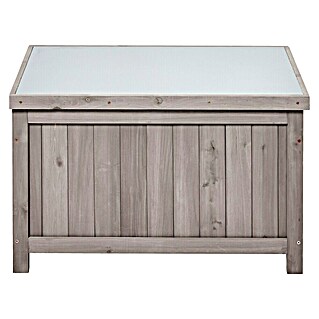Butenkist Caja de jardín Henriette (L x An x Al: 75 x 45 x 45 cm, Madera, Gris cálido)