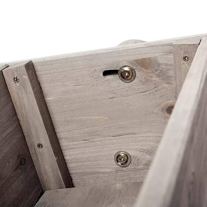 Butenkist Hochbeet Freyja - 76 x 43 x 120 cm, Holz, Warm Grey - Detailaufnahme