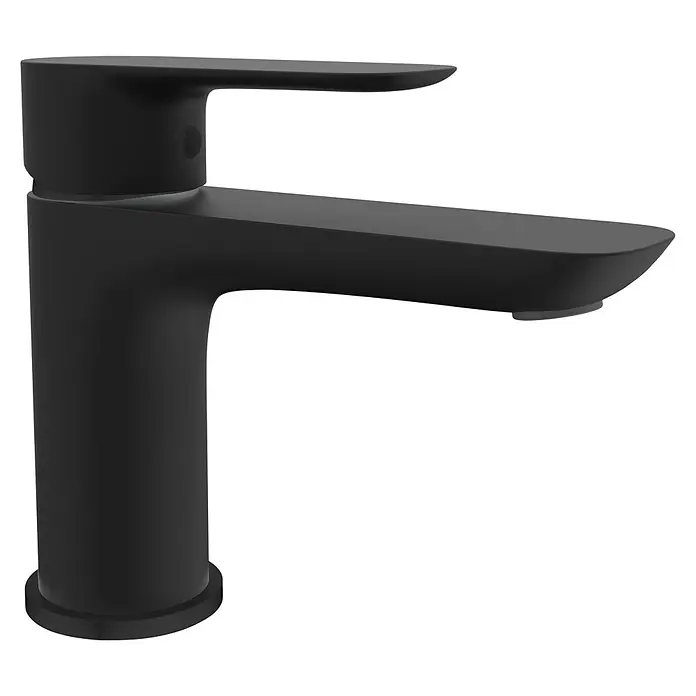 IO Cassio Grifo de lavabo - Negro - Grifo negro con un diseño elegante. Perfecto para baños modernos, este grifo ofrece estilo y funcionalidad a la vez.