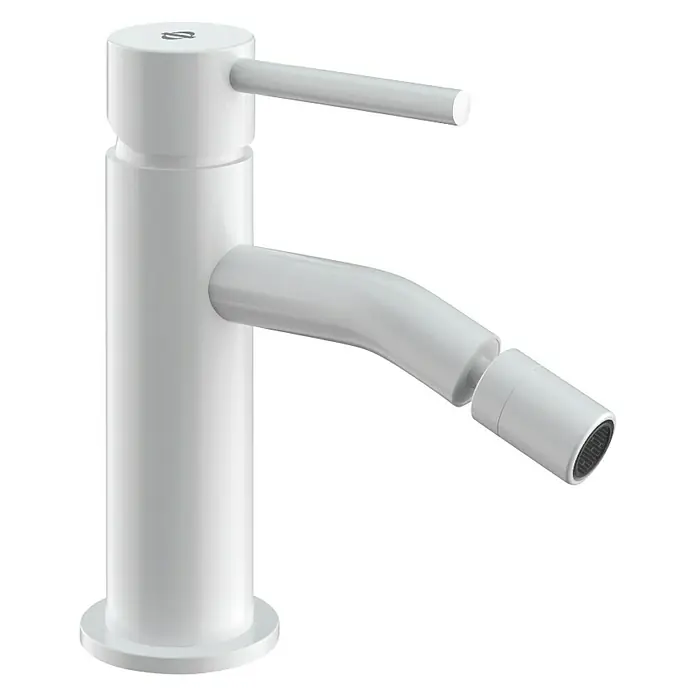 IO Sirio Grifo monomando de bidé - Blanco - Elegante grifo para bidé en blanco. El diseño elegante y el acabado de alta calidad hacen de este grifo un atractivo en cualquier baño.