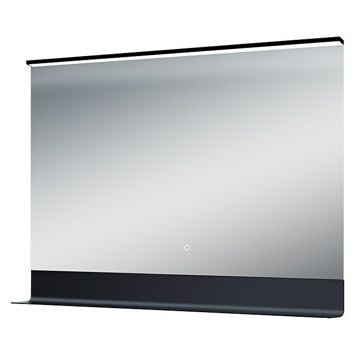 DSK LED Spiegel Black Shelf