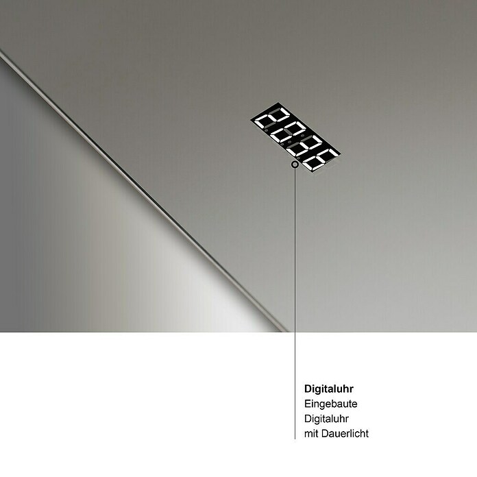 DSK Lichtspiegel Silver Time (80 x 60 cm) | BAUHAUS