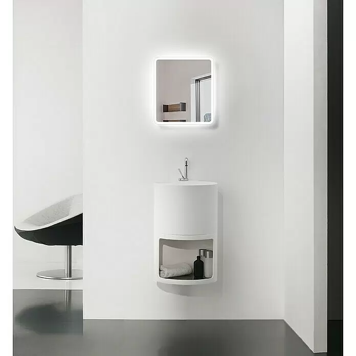 DSK Lichtspiegel Silver Luna - 40 x 45 cm - Stimmungsaufnahme