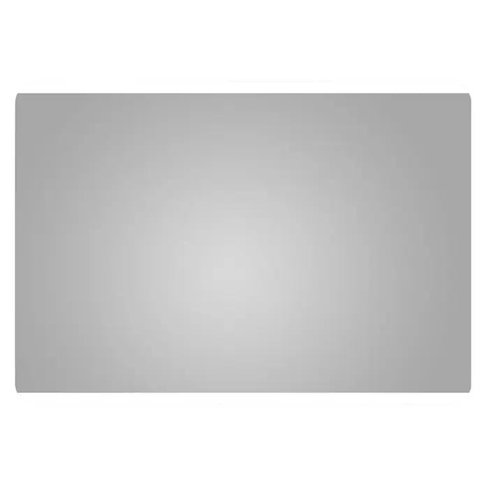 DSK Lichtspiegel Chrystal Bonito - 50 x 70 cm, Silber, Leuchtmittel - Graue Karte mit abgerundeten Ecken und weißem Rahmen, minimalistisch und elegant für vielfältige Anwendungen.