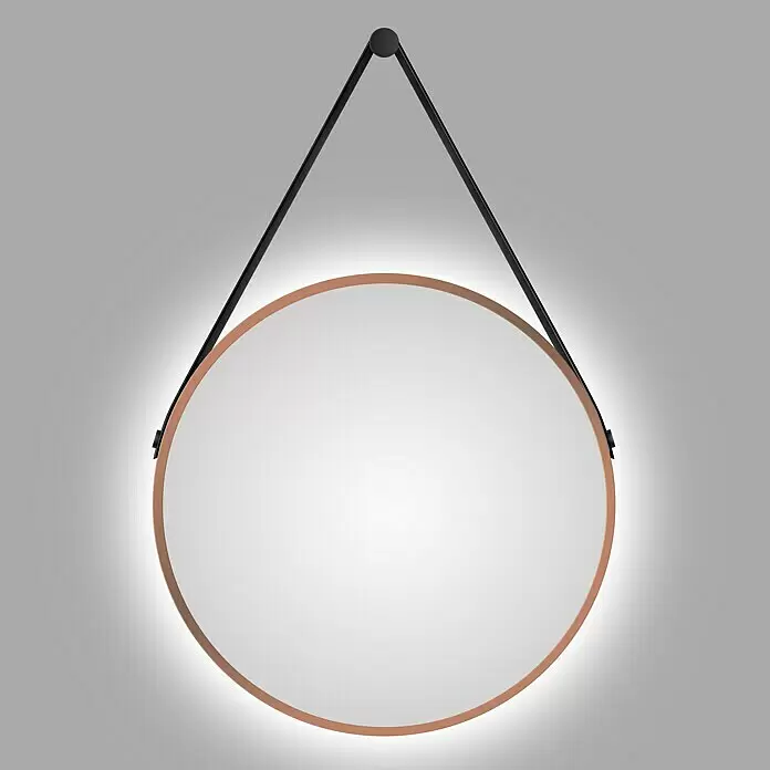 DSK Lichtspiegel Silver Barbier - Durchmesser: 50 cm, Kupfer, Leuchtmittel - Stimmungsaufnahme