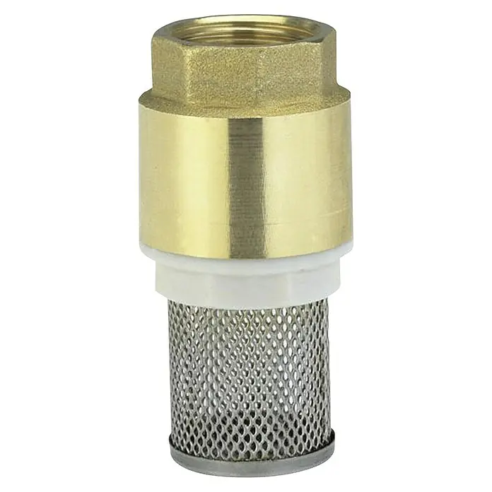 Gardena Rückschlagventil Messing-Fußventil - 26,5 mm (G 3/4“) - Messing-Fußventil mit Filterkorb, ideal für Pumpeninstallationen und zum Schutz vor Verunreinigungen. Zuverlässige Rückschlagfunktion.