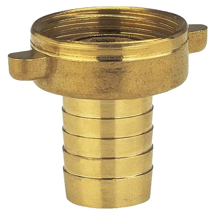 Gardena Schlauchverschraubung 2-teilig - Messing, Passend für: 13 mm (1/2“)-Schläuche - Messing-Schlauchtülle mit Innengewinde und gerändeltem Schlauchanschluss für sichere Schlauchverbindungen.