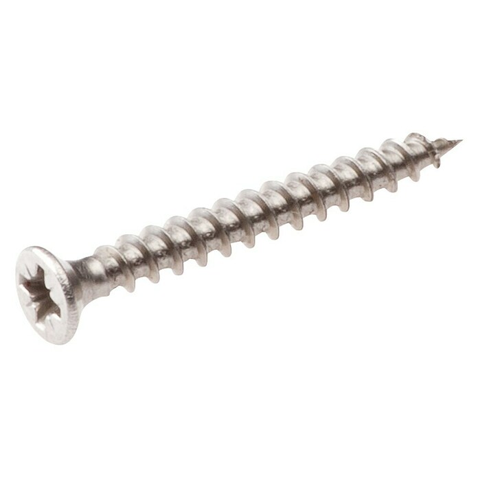Homefix Spaanplaatschroef A2 (Ø x l: 4 x 30 mm, Roestvrij staal A2, Kruiskop (Pozidriv), Voldraad, Platkop, 400 st.) | BAUHAUS
