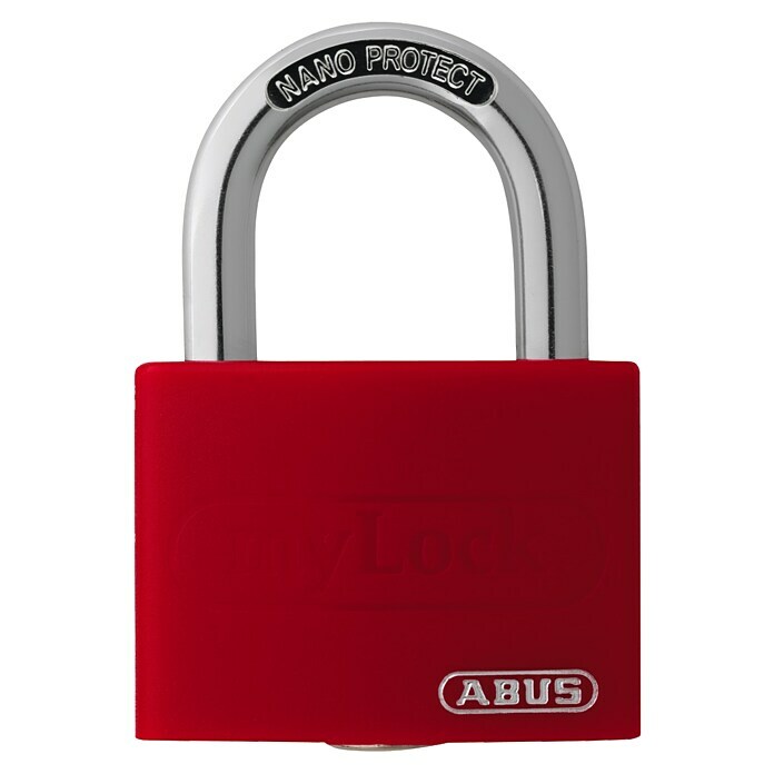 Abus Vorhängeschloss T65 AL (B x H: 43 x 62 mm, Bügelstärke: 6,5 mm, Aluminium, Rot) | BAUHAUS