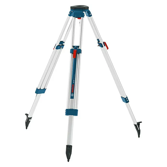 Bosch Professional Stativ BT 160 - Arbeitshöhe: 97 cm - 160 cm, Stativ-Gewinde: ⁵⁄₈″ - Ein robustes Bosch BT 150 Professional Baustativ, ideal für präzise Nivellierarbeiten auf jeder Baustelle.