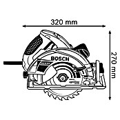 Bosch Professional Handkreissäge GKS 65 GCE (1.800 W, Durchmesser Sägeblatt: 190 mm, Schnitttiefe bei 90 °: 65 mm) | BAUHAUS