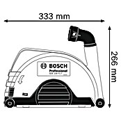 Bosch Professional Absaugvorrichtung GDE 230 FC-T (Passend für: Bosch Winkelschleifer GWS-Serie mit Ø 230 mm) | BAUHAUS