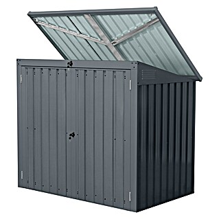 Mülltonnenbox (B x T x H: 158 x 101 x 113 cm, Stahl, Anthrazit)