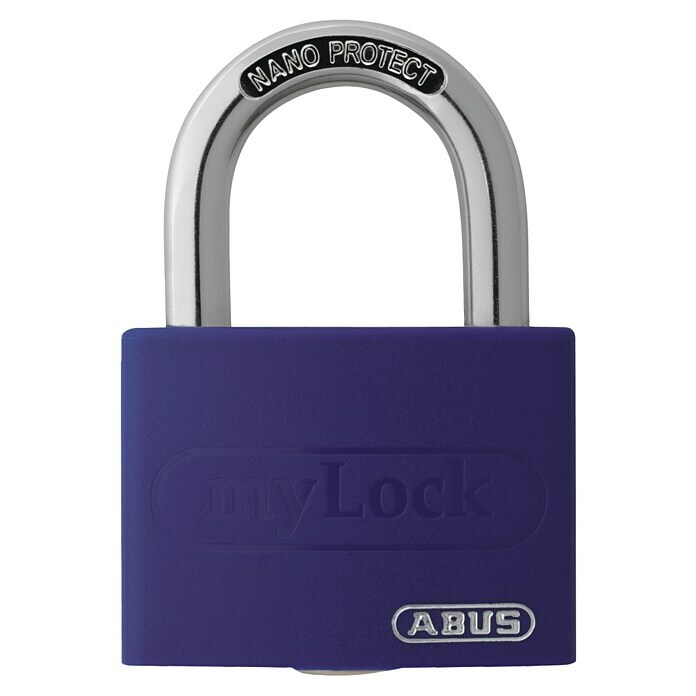 Abus Vorhängeschloss T65 AL (B x H: 43 x 62 mm, Bügelstärke: 6,5 mm, Aluminium, Lila) | BAUHAUS