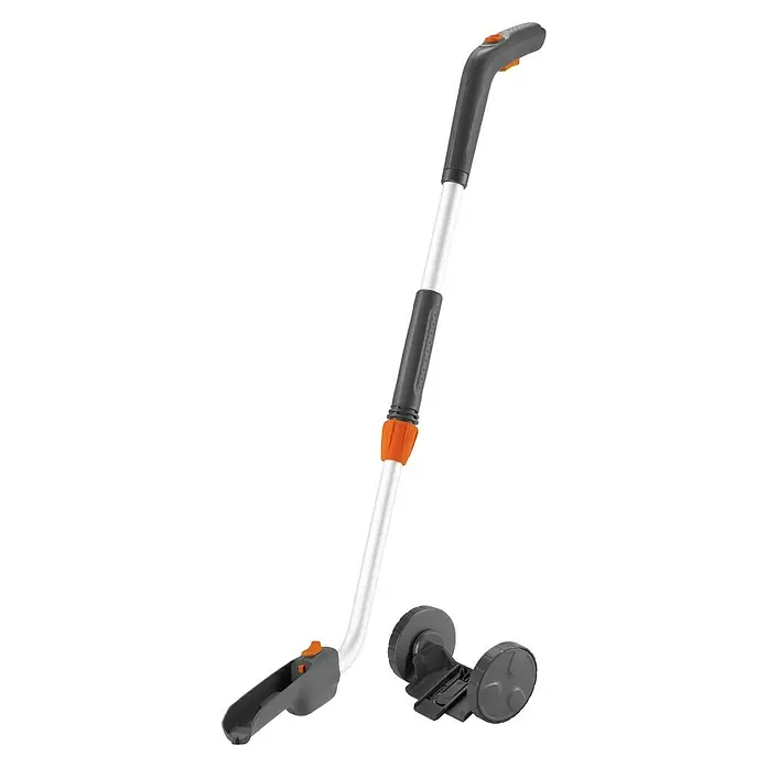 Gardena Teleskop-Komplettroller - Passend für: Gardena Akku-Gras- & Strauchschere - Gardena Akku-Fugenkratzer mit Teleskopstiel zur bequemen und kabellosen Unkrautentfernung in Fugen, inklusive praktischem Führungsrad.