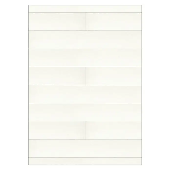 LOGOCLIC Aquaprotect Wandpaneel Wall Eiche Diamant - 2.600 x 202 x 10 mm - Helle, weiße Holzpaneele für eine moderne Wandgestaltung. Die Paneele haben eine glatte Oberfläche und eine schlichte Optik.