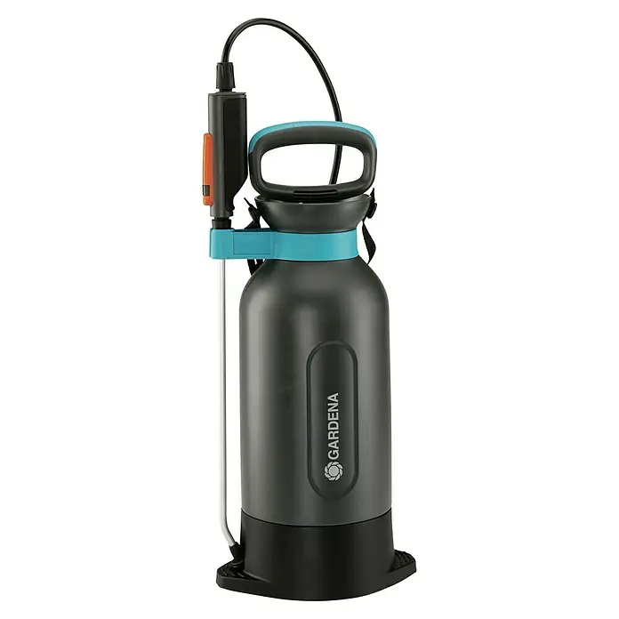 Gardena Drucksprüher Set - Bestehend aus: Drucksprüher Comfort 5 l & Pumpsprüher 0,75 l - Eine tragbare Gardena-Druckspritze für den Garten, ideal für die Pflanzenpflege. Sie verfügt über einen praktischen Griff und ein robustes Design.