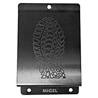 Micel Tope de puerta (L x An: 148 x 98 mm, Negro Mate)