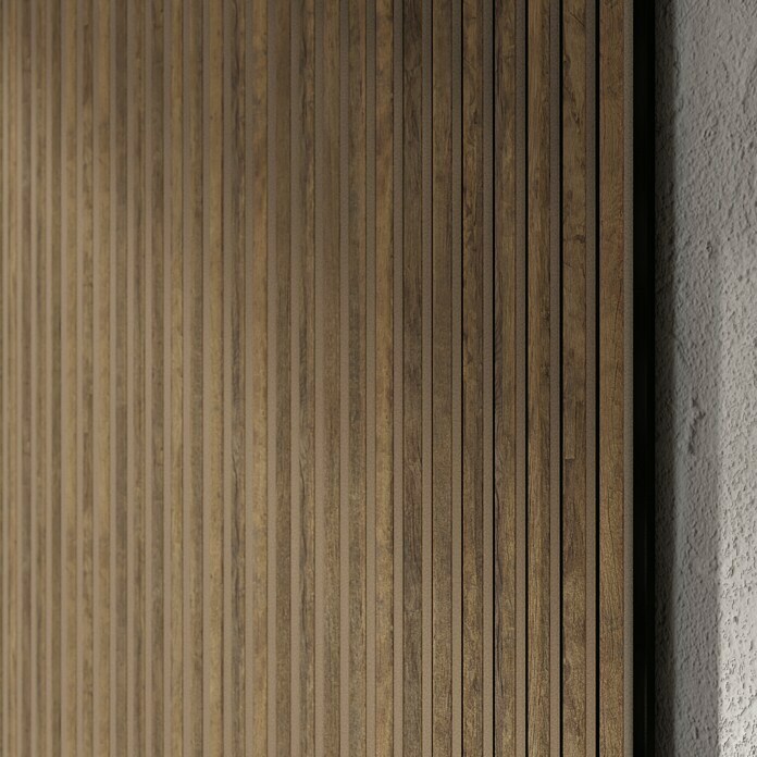 FibroTech Akustikpaneel BasicOiled Oak, 2.440 x 605 x 22 mm, 1 Paneel Mood Shot