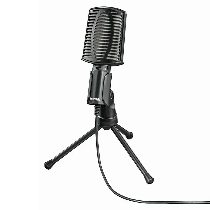 Hama Micrófono MIC-USB Allround - Negro - Toma de estudio del micrófono Hama.