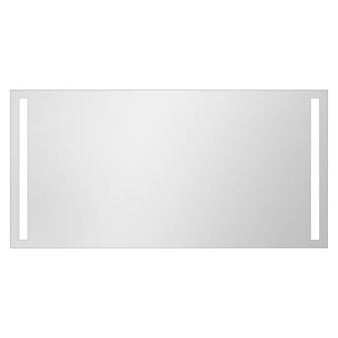 DSK Lichtspiegel Silver Dream - 140 x 70 cm - Ein rechteckiger Spiegel mit integrierten LED-Streifen an den Seiten, der eine moderne und elegante Beleuchtung bietet.