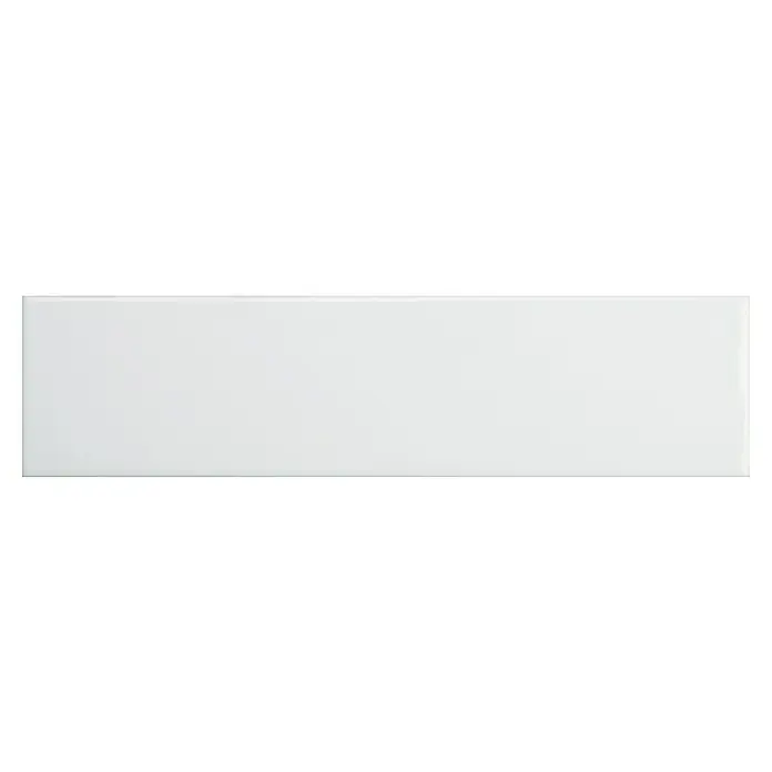 Modern Style Wandfliese Urban Blanco - 7,5 x 30 cm, Weiß, Glänzend - Helle, rechteckige Wandfliese mit glänzender Oberfläche. Ideal für moderne Badezimmer und Küchen, verleiht jedem Raum ein sauberes Aussehen.