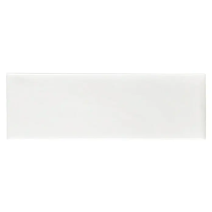 Modern Style Wandfliese Emotion Branco 500 - 9,8 x 29,8 cm, Weiß, Glänzend - Hochwertige, glänzende, weiße Keramikfliese. Ideal für moderne Küchen und Bäder, bietet ein sauberes, elegantes Aussehen und ist leicht zu reinigen.