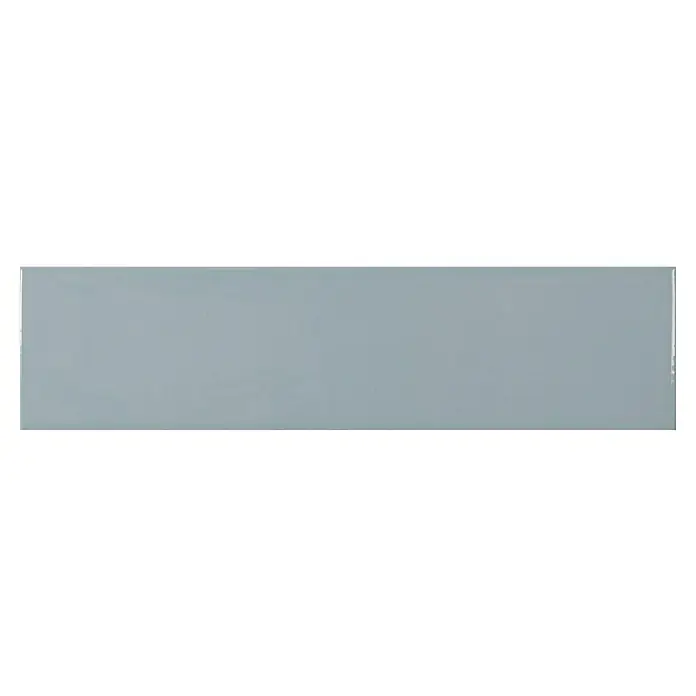 Modern Style Wandfliese Alboran Ocean - 7,5 x 30 cm, Blau, Glänzend - Helle, rechteckige Fliese in einem sanften Blauton. Ideal für moderne Küchen oder Badezimmer mit einem zeitlosen und beruhigenden Design.