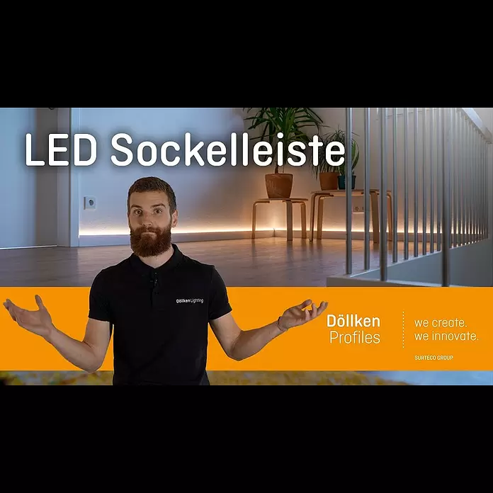 Übergangskappe Cubica LS80Anthrazit, 1 Stk. - Baustellenreport zur LED Sockelleiste Cubica LS