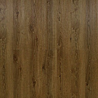Suelo de vinilo SPC Roble Braga (122 cm x 18 cm x 5 mm, Efecto madera)
