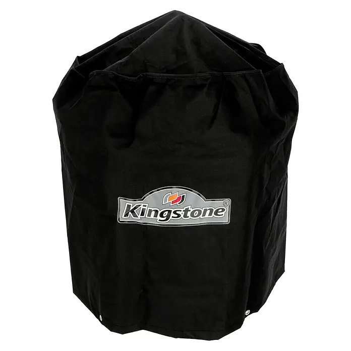 Kingstone Grill-Schutzhülle Deluxe - Kunststoff, Passend für: Kugelgrill 47 cm - Schwarze Kingstone Grillabdeckung zum Schutz Ihres Grills vor Witterungseinflüssen und zur Verlängerung seiner Lebensdauer.