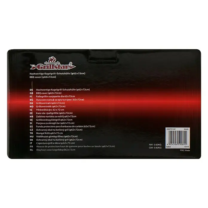 Grillstar Grill-Schutzhülle - Passend für: Grillstar Kugelgrill Montana - Bild einer Kugelgrill-Schutzhülle (φ62x72cm) von Grillstar, ideal zum Schutz Ihres Grills vor Witterungseinflüssen und Staub.