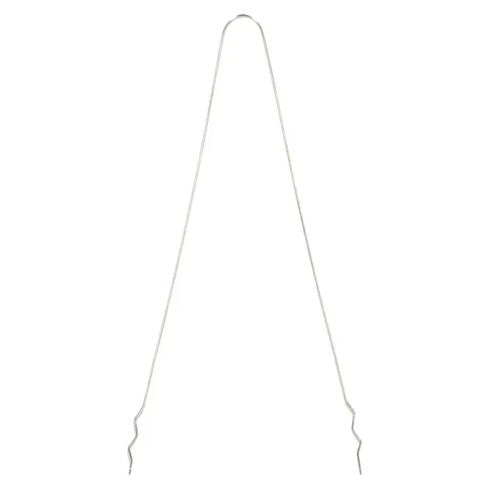 Kingstone Grillzange - Länge: 43 cm - Nahaufnahme einer silbernen Grillzange, ideal zum Servieren und Wenden von Speisen beim Grillen. Praktisches Küchenwerkzeug.